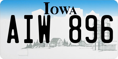 IA license plate AIW896