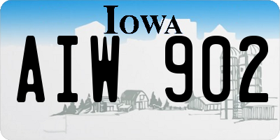 IA license plate AIW902