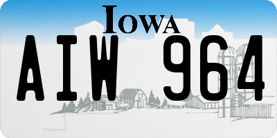 IA license plate AIW964