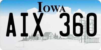 IA license plate AIX360