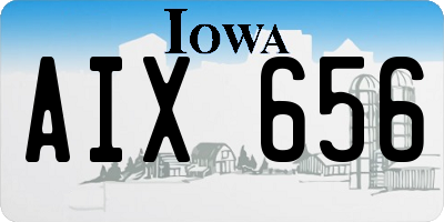 IA license plate AIX656