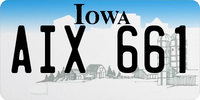 IA license plate AIX661