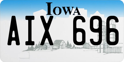 IA license plate AIX696