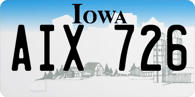 IA license plate AIX726