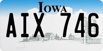 IA license plate AIX746
