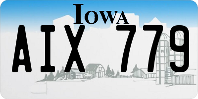 IA license plate AIX779