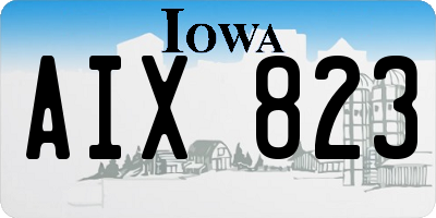 IA license plate AIX823
