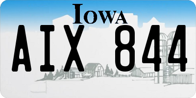 IA license plate AIX844