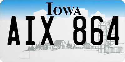 IA license plate AIX864