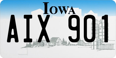 IA license plate AIX901