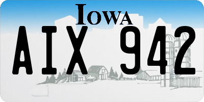 IA license plate AIX942