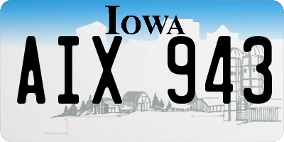 IA license plate AIX943