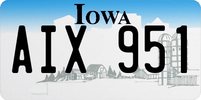 IA license plate AIX951
