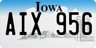 IA license plate AIX956