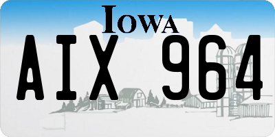 IA license plate AIX964