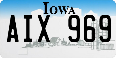 IA license plate AIX969