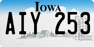 IA license plate AIY253