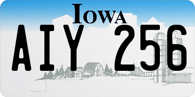 IA license plate AIY256