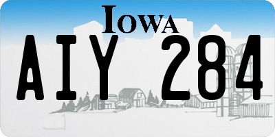 IA license plate AIY284