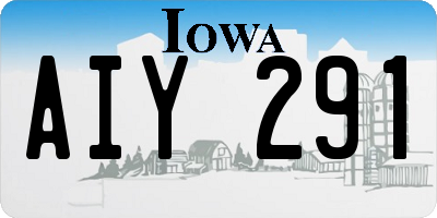 IA license plate AIY291