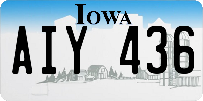 IA license plate AIY436