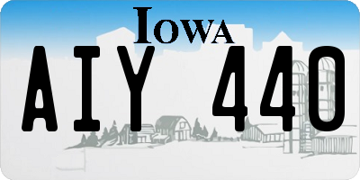IA license plate AIY440
