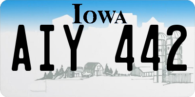 IA license plate AIY442