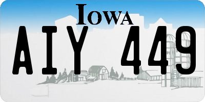 IA license plate AIY449