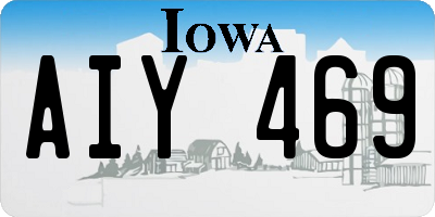 IA license plate AIY469