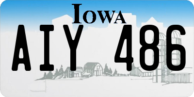 IA license plate AIY486