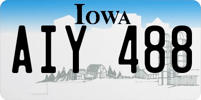 IA license plate AIY488