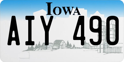IA license plate AIY490