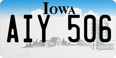 IA license plate AIY506