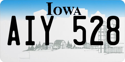 IA license plate AIY528