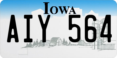 IA license plate AIY564