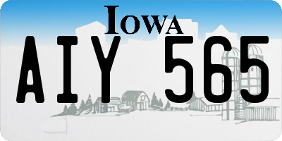 IA license plate AIY565