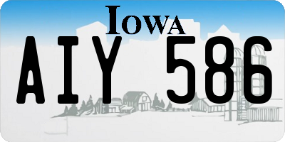 IA license plate AIY586