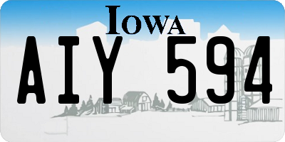 IA license plate AIY594