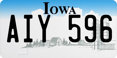 IA license plate AIY596