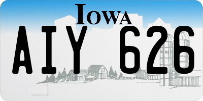 IA license plate AIY626