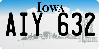 IA license plate AIY632