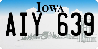 IA license plate AIY639