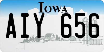 IA license plate AIY656