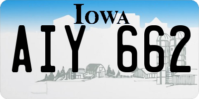 IA license plate AIY662