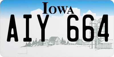 IA license plate AIY664