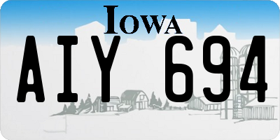 IA license plate AIY694