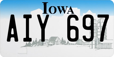 IA license plate AIY697