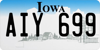 IA license plate AIY699