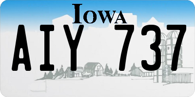 IA license plate AIY737