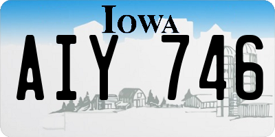 IA license plate AIY746
